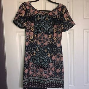 Patterned Body-con Dress